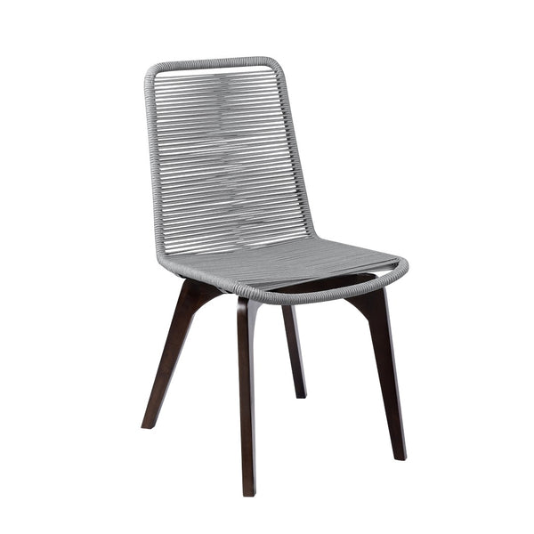 English Elm Island Eucalyptus Wood Rope Weave Outdoor Dining Chairs Resort Patio Set of 2 B2736P464892