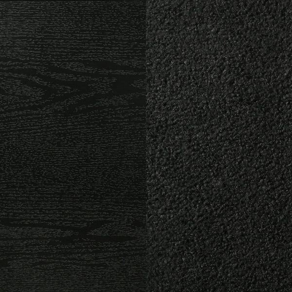 English Elm Annie Glam Full Panel Bed with Padded Black Upholstery and Glitter Accent Trim B062S01600