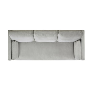 English Elm Knox 84" Modern Farmhouse Sofa, Opal Grey Velvet