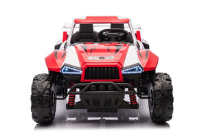 English Elm 24v Two Seater Kids Utv 800w 4x4 Off Road Ride on with Full Suspension Remote White+Red W1620P328746