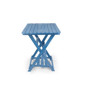 English Elm Summit Ridge Recycled Hdpe Outdoor Folding Bar Table Weather Resistant Eco Patio Blue B2745P409711