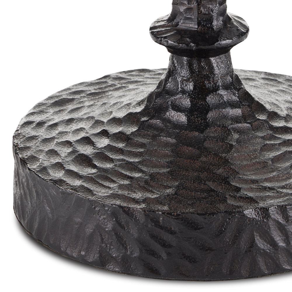 Gallo Bronze Accent Table - Artful Design with Textured Surface, Ideal for Modern Traditional Spaces