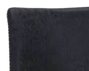 Sunpan Cal Office Chair - Stylish Mid-Century Design with Adjustable Height and Smooth Mobility for Comfort Antique Black