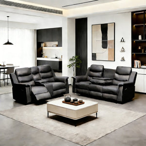 English Elm Reclining Loveseat Slipcover Stretch Fit with Console and Cup Holder Access W2297S00031