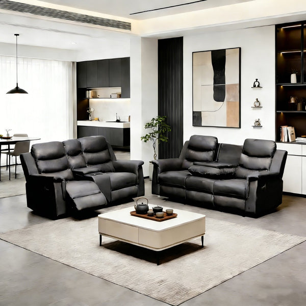 English Elm Reclining Loveseat Slipcover Stretch Fit with Console and Cup Holder Access W2297S00031