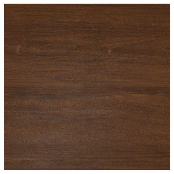 English Elm Hunter Handcrafted Solid Wood Veneer End Table with Open Storage and Industrial Hairpin Legs Walnut B136P203438