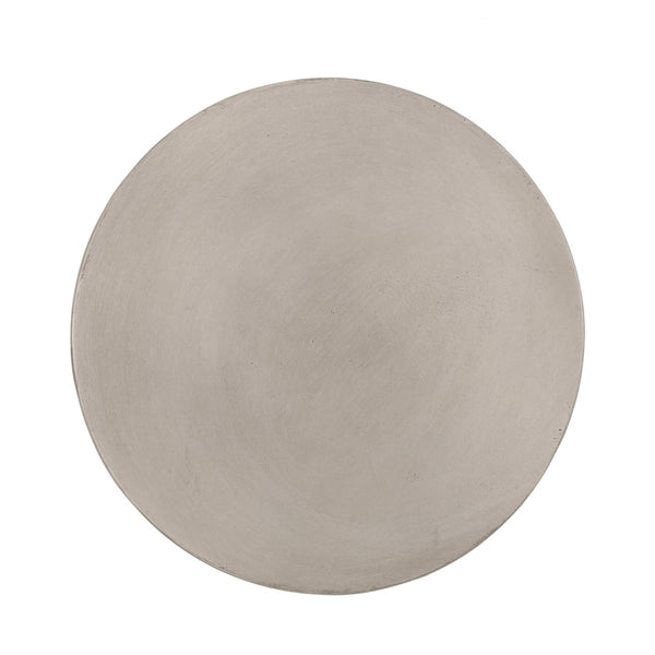 English Elm Outdoor Mgo Concrete Cylinder Side Table Lightweight Patio Accent in Gray N773P387262G