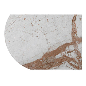 English Elm Sartoria Oval Breccia Marble Dining Table with Jute Wrapped Mango Wood Base B2769S00004