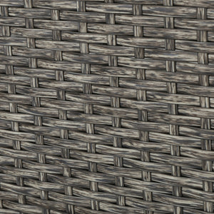 English Elm Christopher Knight Home® - PUERTA Left 3 Seater Sofa with Built-In Wicker Side Table, Rust-Proof Aluminum Frame, Black-Gray Cushion 61001.00L