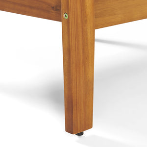 English Elm Christopher Knight Home® - Outdoor Outdoor Loveseat And Coffee Table Set – Stylish Acacia Wood Furniture For Cozy Patios & Gardens 57976.00SETF_57976.00SETCUSH-BLUSKIN