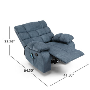 English Elm Christopher Knight Home® - MASSAGE Recliner Charcoal Fabric with 5 Modes, 2 Intensities, Tufted Contemporary Design & Remote 70412.00CHAR