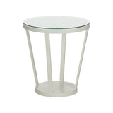 Flower of Life Side Table White/Cream 385976 Chelsea House