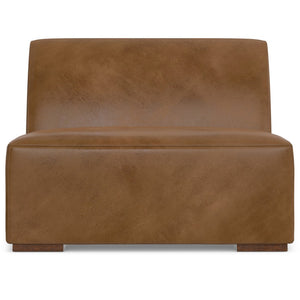 English Elm Rex Center Sofa Module - Versatile Armless Chair In Caramel Leather For Modern Living Spaces & Comfort B136P199250-GIGA