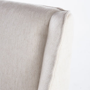 English Elm Christopher Knight Home® - WORTHINGTON Linen Upholstered Dining Chair with Nailhead Trim, Sloped Arms & Tapered Legs for Contemporary Comfort 57371.00