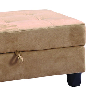 English Elm Gallant Mocha Tufted Ottoman - Versatile Storage, Stylish Seating & Cozy Footrest For Any Room B078P301538