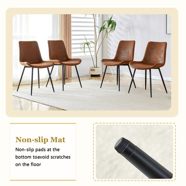 English Elm Scalable Extendable Dining Set Six Ergonomic Tech Fabric Chairs Walnut Wood Base W1151S04688