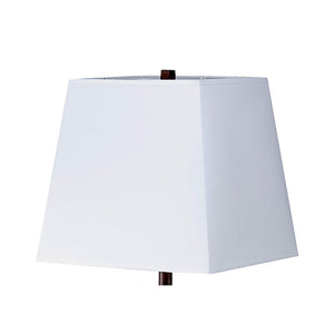 English Elm 27.5" Polyresin Table Lamp in Dark Cherry with White Fabric Shade — Elegant Accent, 60W Bulb Ready B072116066