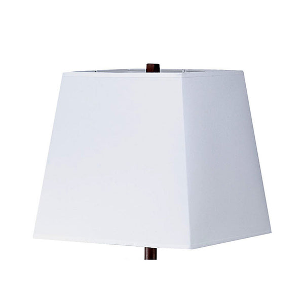 English Elm 27.5" Polyresin Table Lamp in Dark Cherry with White Fabric Shade — Elegant Accent, 60W Bulb Ready B072116066