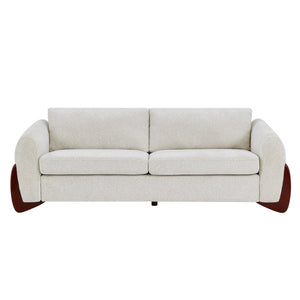 English Elm Christopher Knight Home® - 89"L Beige Chenille Sofa – Plush Comfort, Durable Design, Perfect For Apartments & Family Rooms N771P345832M_ N771P345833M