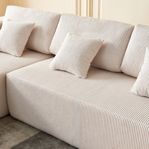 English Elm Reversible Corduroy U-Shaped Sectional Sofa - Plush Comfort For Modern Living Rooms! W1765S00118-GIGA