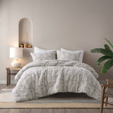 INK+IVY Cairo Artisan 3 Piece Cotton Jacquard Comforter Set II10-1331 Ivory