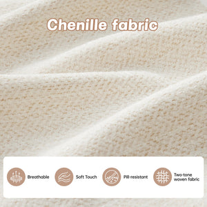 English Elm Modular L-Shaped Sectional Couch With Ottoman - Premium Chenille, Ergonomic Comfort, Easy Setup W714S01368