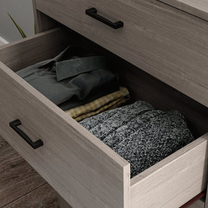 English Elm 4-Drawer Chest In Elegant Brown Finish - Stylish Storage Solution For Any Room, Compact & Durable B356P367766