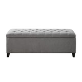 Madison Park Shandra Modern/Contemporary Tufted Top Soft Close Storage Bench FPF18-0487 Grey