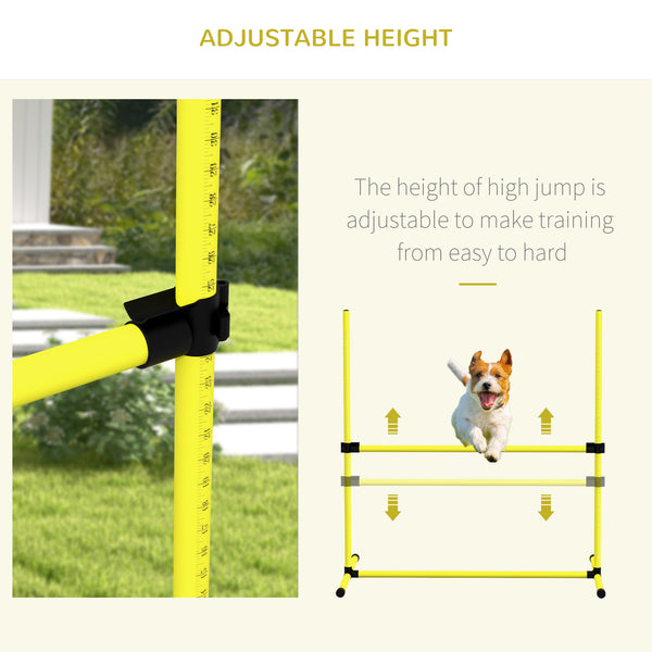 English Elm PawHut Heavy Duty 43" Steel Dog Crate with Wheels, Removable Tray, Top Access & Foldable Bowl Holder Yellow W2225P217629