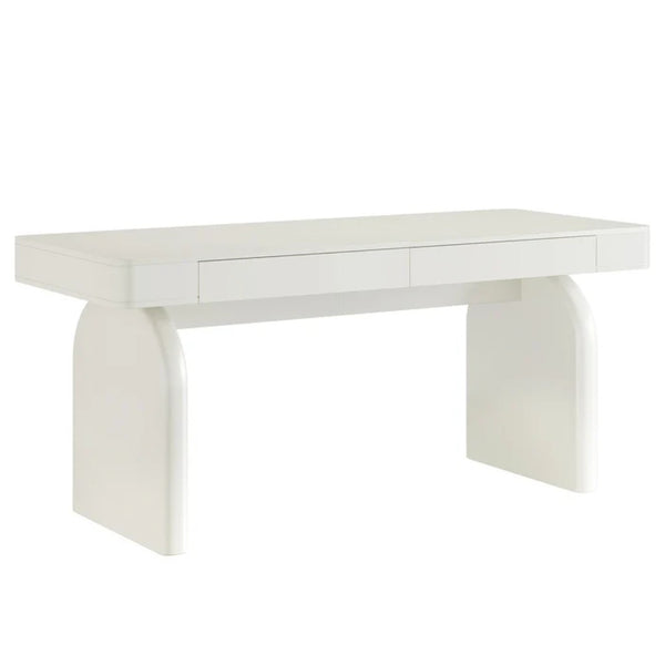 English Elm Sturdy Two-tier Computer Desk with File Cabinet and Monitor Riser for Home Office T3971P453207