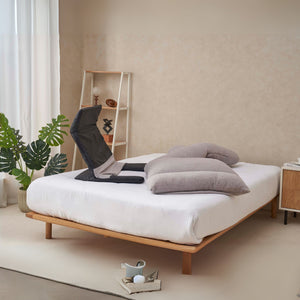English Elm Adjustable U-shaped Full-Body Recliner Pillow for Sleeping, Reading & Physiotherapy — Gray Metal, Foldable Packaging Enhanced Comfort W244P289150