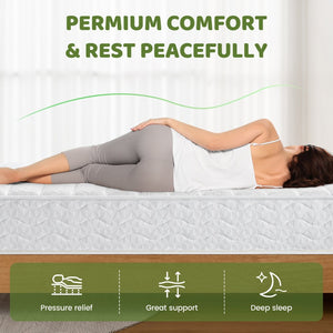 English Elm Snuggle Queen Pocket Spring Mattress with Certipur Foam for Restful Deep Sleep B2716P378123