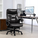 English Elm Vinsetto Heavy Duty Pu Leather Office Chair Hold Up To 400Lb, Black