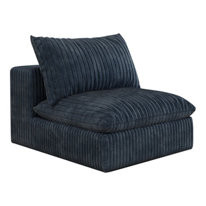 English Elm 118.2" Modular Cloud Sofa Corduroy Upholstered Deep Seat Lounge for Living Room Blue W2824S00192