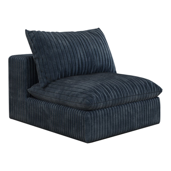 English Elm 118.2" Modular Cloud Sofa Corduroy Upholstered Deep Seat Lounge for Living Room Blue W2824S00192