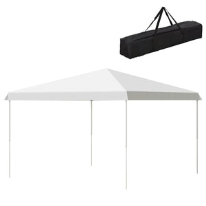 English Elm Outsunny 13' X 13' Pop-Up Canopy Tent With Wheeled Carry Bag - Adjustable Sun Shelter For Outdoor Events W2225P200935-GIGA
