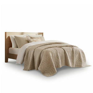 English Elm Full/queen Garment Washed Cotton Quilt Set Soft Neutral Farmhouse Bedroom Bedding Linen B035P496594