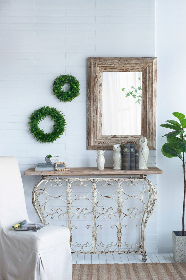 English Elm S/2 Greenery Wreaths for Home and Wedding Doorway Decor, 18" Artificial Leaf Rings, Set of 2 Cozy, Vibrant Accents W2078P343669