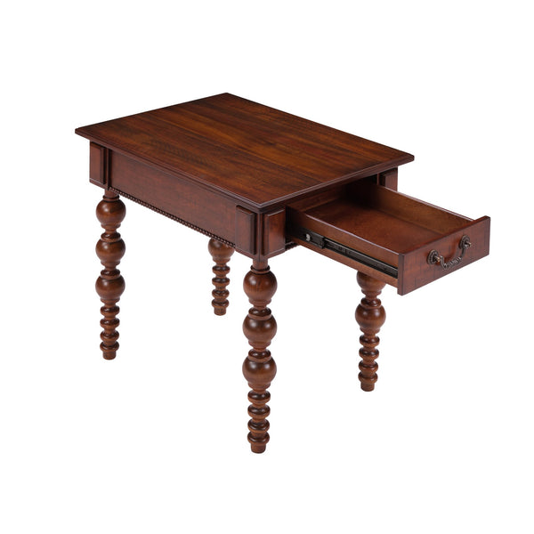 English Elm Solid Wood Coffee Table Set with Drawer Vintage-Inspired Acacia Veneer, Sturdy Rubberwood Legs, Easy No-Tool Assembly Walnut W1202S00013