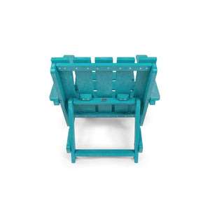 English Elm Shoreline Recycled Hdpe Folding Adirondack Chair Fully Assembled Modern Patio Seating Teal B2745P409681
