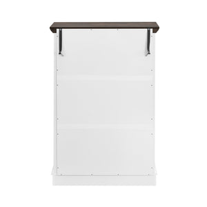 English Elm 6 Drawer Dresser with Wood Grain Finish, Anti-Tip, Smooth Metal Rails & Modern Handles 45.67"L x20.67"W W2275P149783