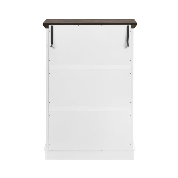 English Elm 6 Drawer Dresser with Wood Grain Finish, Anti-Tip, Smooth Metal Rails & Modern Handles 45.67"L x20.67"W W2275P149783