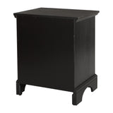 OSP Home Furnishings Farmhouse Basics Nightstand Rustic Black