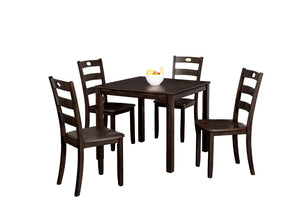 English Elm Transitional Counter Height 3pc Dining Set with USB Charging, Storage Shelves & Padded Seats Espresso 42 L x 41 W x 13 H B2741P381487