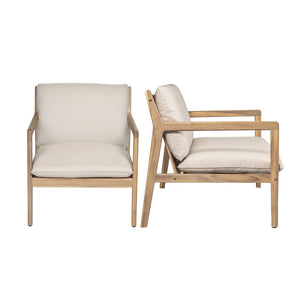 English Elm Christopher Knight Home® - Outdoor 29" Seat Height Aluminum Barstools with Rope Scallop Backrest, Rust-Resistant Patio Set Light Teak N772P247684L