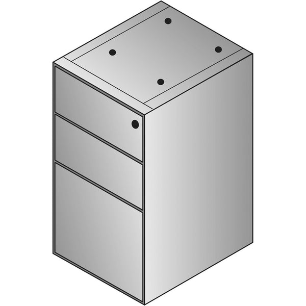 OSP Home Furnishings Sonoma Mobile Desk Pedestal with Locking Drawers for Home or Office Filing Box/Box/File Credenza SON-66