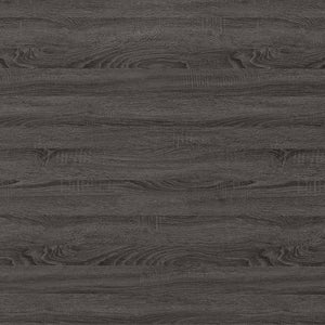 English Elm Dylan Weathered Grey 4-Shelf Bookshelf with Curved Glass Top, Bottom Drawer Storage, Modern 68" Tall B062P344934