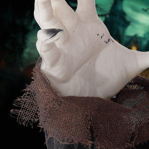 English Elm Homcom 6' Life-Size Animatronic Zombie With Light-Up Eyes, Realistic Skeleton, Motion & Sound Activation W2225P229498