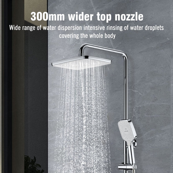 English Elm Triple Function Wall Mounted Shower System with Rainfall Handheld and Copper Body W2071P227920