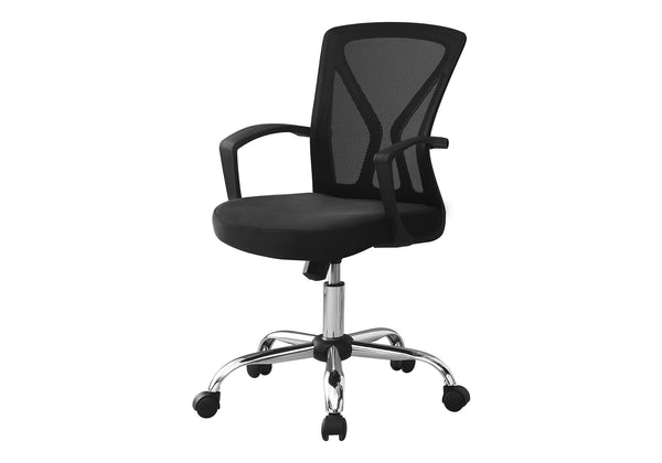 English Elm Office Chair - Ergonomic Mesh Seat With Adjustable Height, 360-Degree Swivel, And Chrome Base B2710P219778